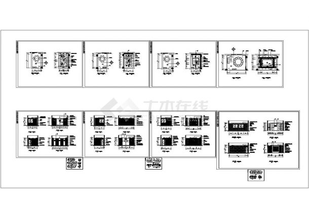 某网红中餐厅CAD室内设计详细施工图-图二