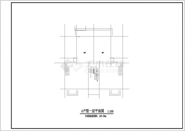 经典CAD施工户型图-图一