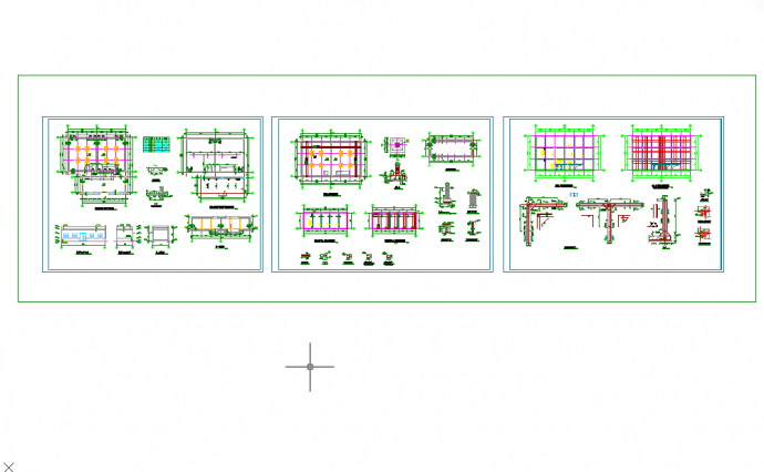 五套常用cad泵房结构施工图电气图纸_图1