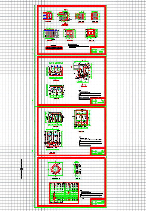 五套泵房常用cad设计施工图纸_图1