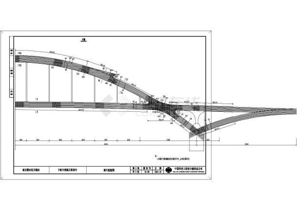 某下旺大桥-中承式系杆拱桥CAD结构设计图纸-图二
