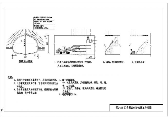 3类类围岩施工示意图及施工工艺图_图1