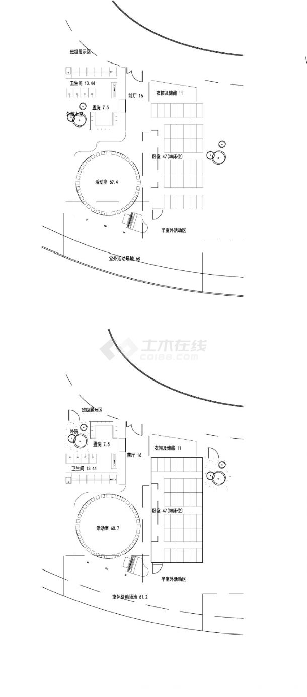 某城市大型活动中心设计图-图二