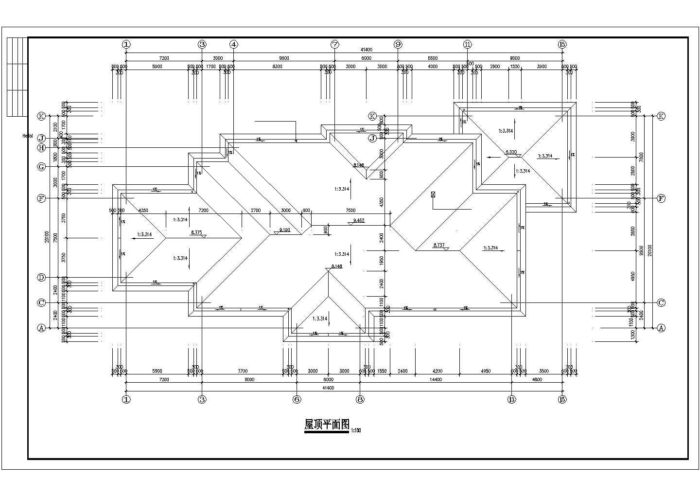 四班经典幼儿园建筑方案设计CAD