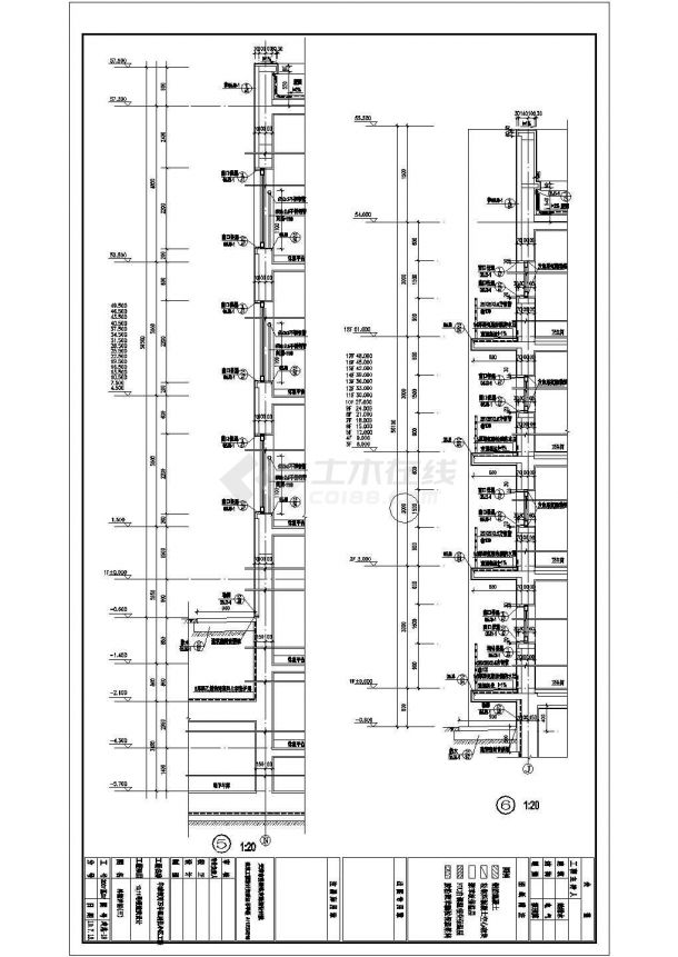 [天津]18层剪力墙结构高层住宅结构施工CAD图（短肢剪力墙）-图一