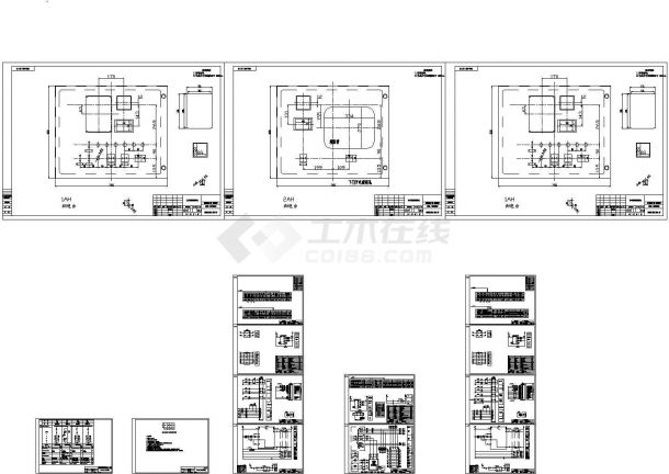 某工艺公司高压配电室4台KYN28型高压柜设计cad全套电气原理图（甲级院设计）-图一