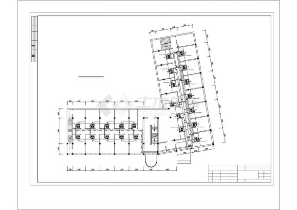 某地区小型浴场室内管道设计参考CAD图-图二