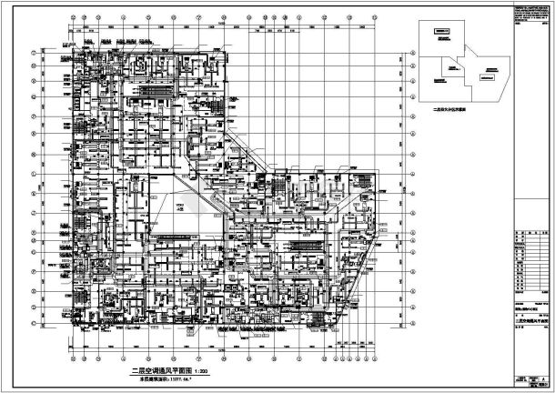 某大型购物中心暖通空调设计cad全套施工图（含设计说明）-图一