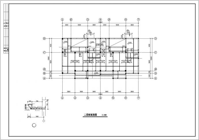 某六层砖混(内框架)住宅楼建筑设计结构完整CAD资料_图1