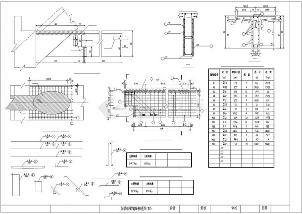 某百琦湖大桥全套图纸51 80 51m钢管砼系杆拱桥CAD结构设计图-图二