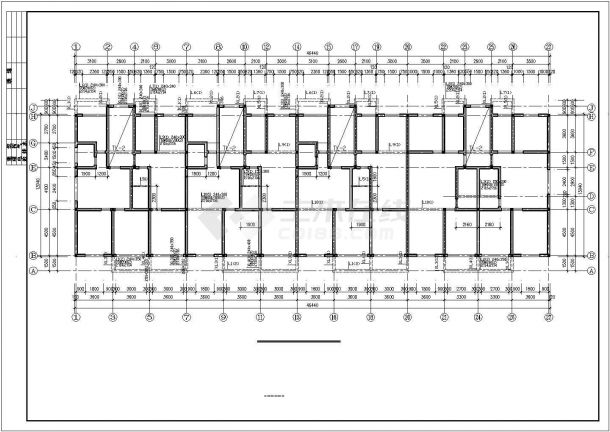 某地区6+1阁楼层砖混住宅楼建筑设计结构CAD资料-图一