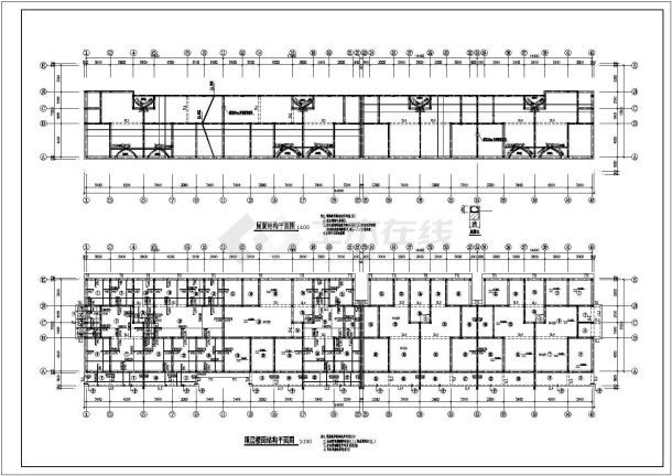 某地区高级砌体小区多层砖混住宅楼建筑设计结构CAD资料-图二