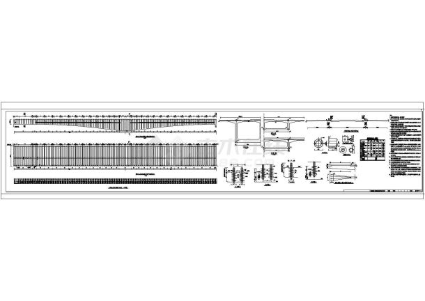 某著名大桥连续钢结构55+90+90+55CAD设计图纸-图一