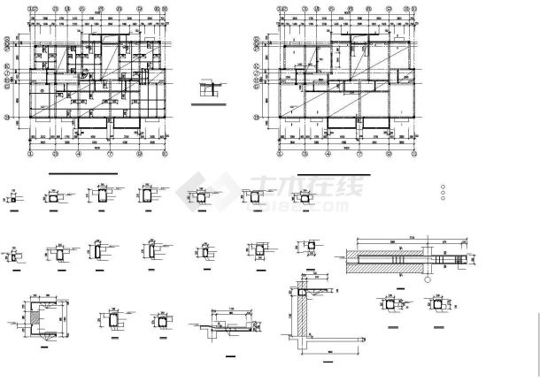 某城市高级小区砖混单元住宅楼建筑设计结构CAD资料-图一