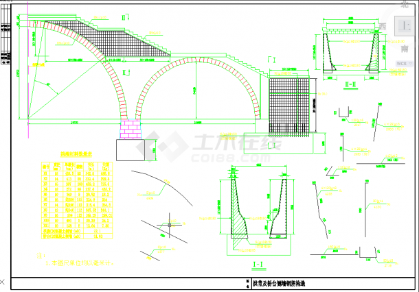 五套常用cad拱桥建筑cad图纸-图二