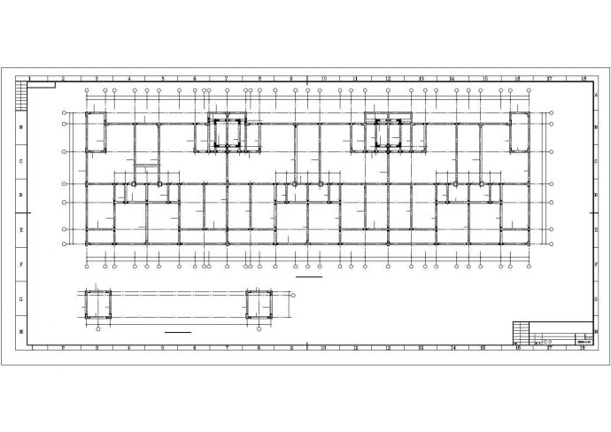 异型柱框架结构综合楼 结构设计图_图1