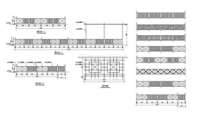 庭院围栏CAD平面设计图_图1