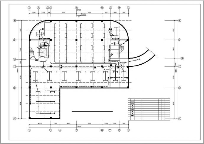 某地区民生建筑视光中心电施系统布线设计CAD资料_图1