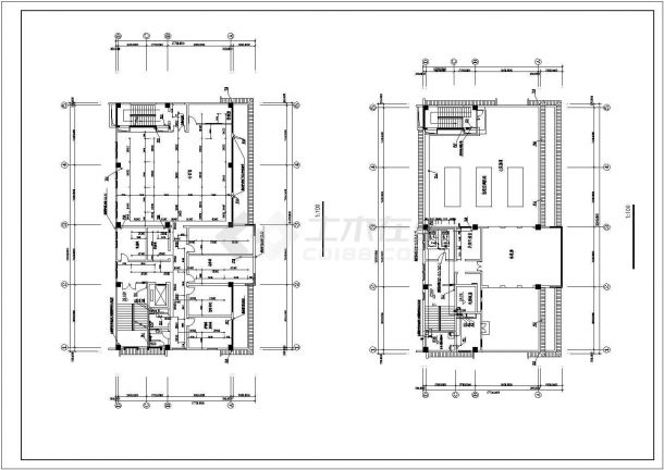 某地区民生建筑各个房间电施系统布线设计CAD资料-图二