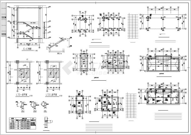 12层框架结构住宅楼结构施工图（CAD、18张）-图二