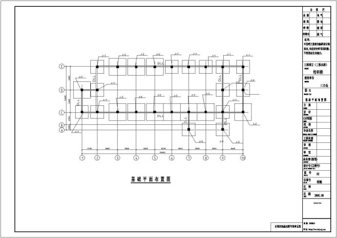 长沙市南横街某4层框架结构基督教堂建筑+结构设计CAD图纸_图1