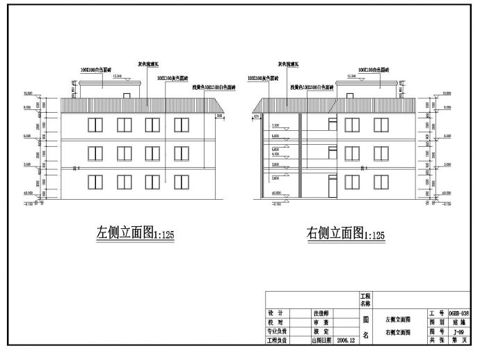 某公寓建筑CAD平面设计图_图1