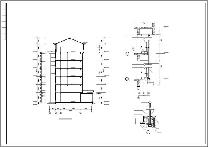 某精致综合楼建筑全套CAD参考图_图1