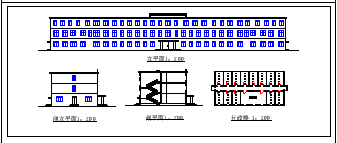 某学校教学楼cad建筑设计施工图-图一