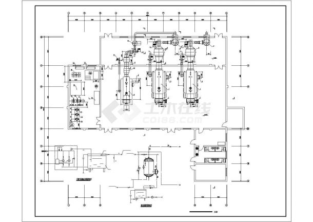 某工厂供暖锅炉房建筑施工图-图一