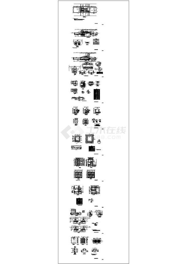 某地区小型排涝站设计参考cad图-图二