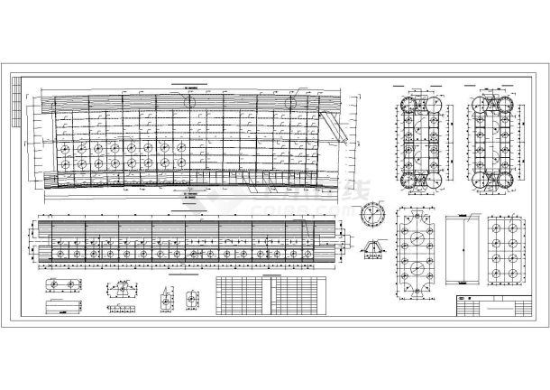 某东莞桥-中承式钢管混凝土系杆拱CAD结构设计图纸-图一