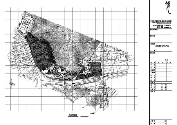 某瑞安市万松广场CAD景观建筑施工图-图一