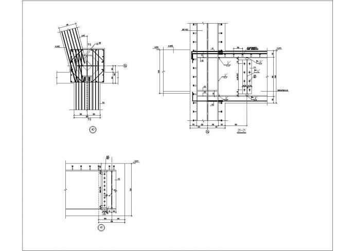 某常见型钢混凝土梁柱节点建筑布置参考图_图1