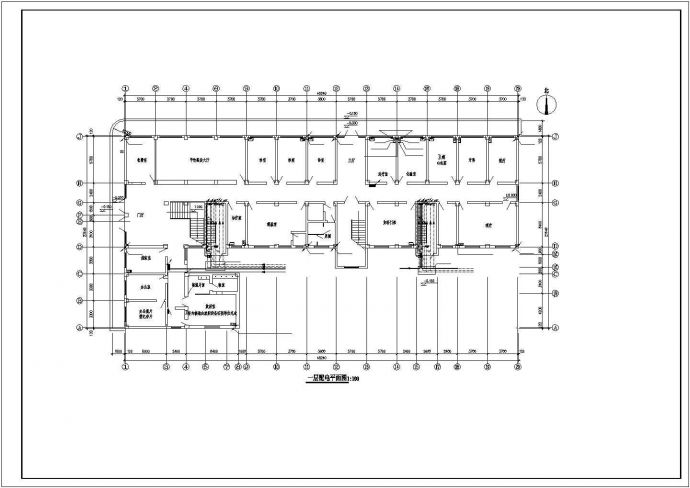 某地区砖混民生建筑综合楼各层配电设计CAD资料_图1