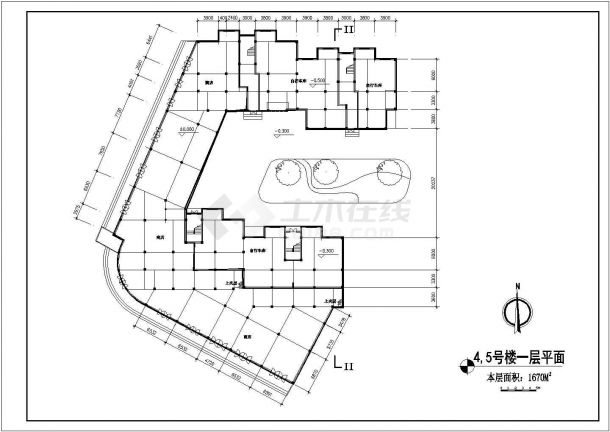 某花园综合住宅区CAD建筑设计详细规划-图一