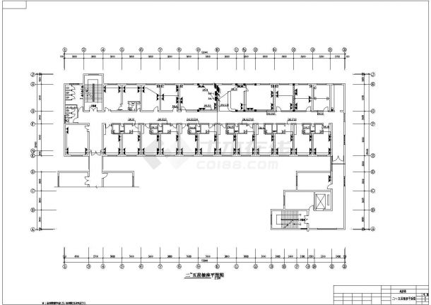 某地区市中心建筑空调呼叫系统设计CAD资料-图二