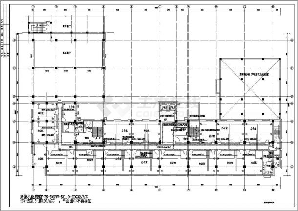 某地区市中心建筑各层弱电及消防系统完整设计CAD资料-图二