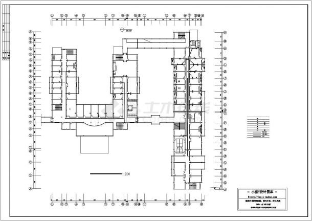 某地区市中心建筑各层照明电力弱电系统设计CAD资料-图二