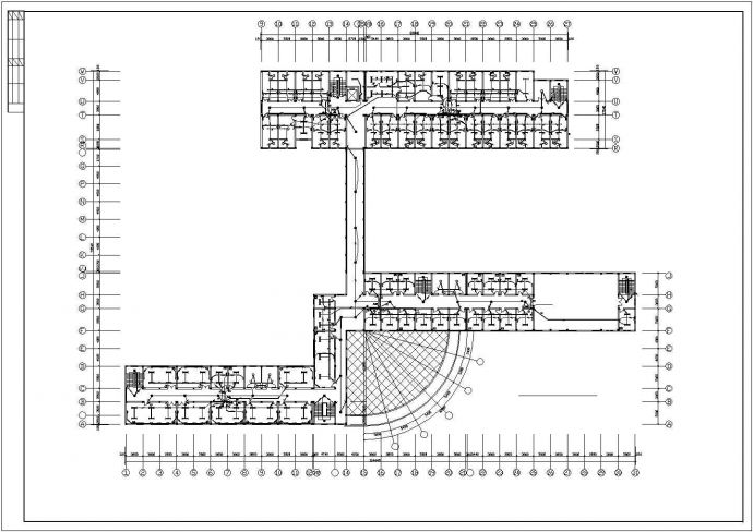某地区市中心建筑各层空调弱电消火栓系统设计CAD资料_图1