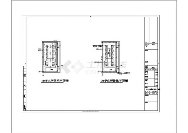 [江苏]某地大型科技馆强弱电系统施工cad图(含机房层应急照明平面图)-图二