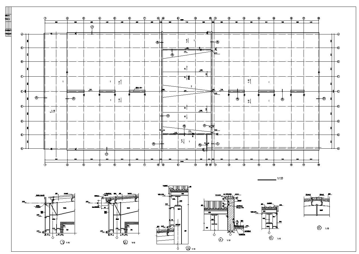 冷库建筑钢结构平面图