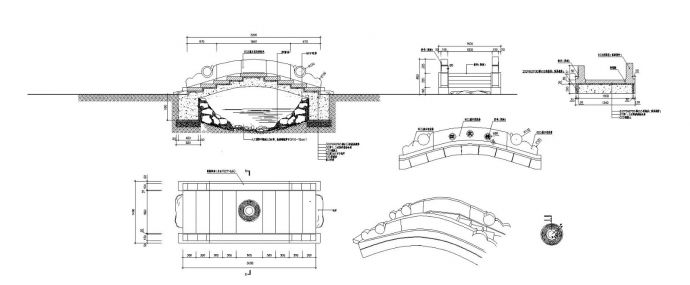 小桥施工CAD平面设计图_图1