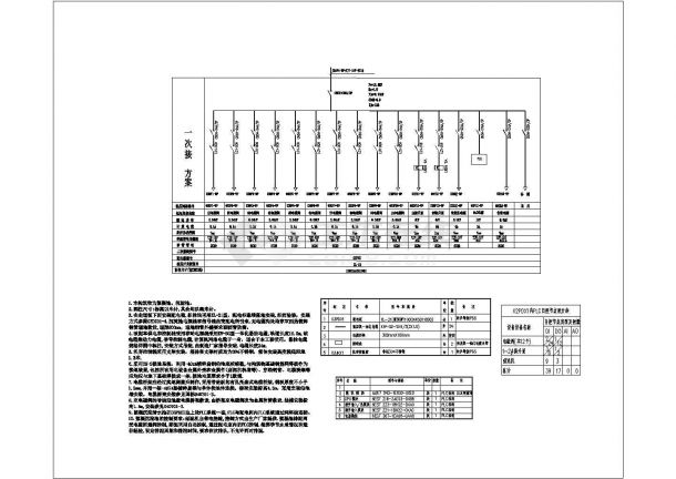 [江苏]某地文化公园强弱电全套施工cad图(含说明，设备材料表，配电系统图)-图一