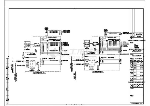 [山西]某地综合展示馆全套电气施工cad图（含变电所、智能照明）-图一