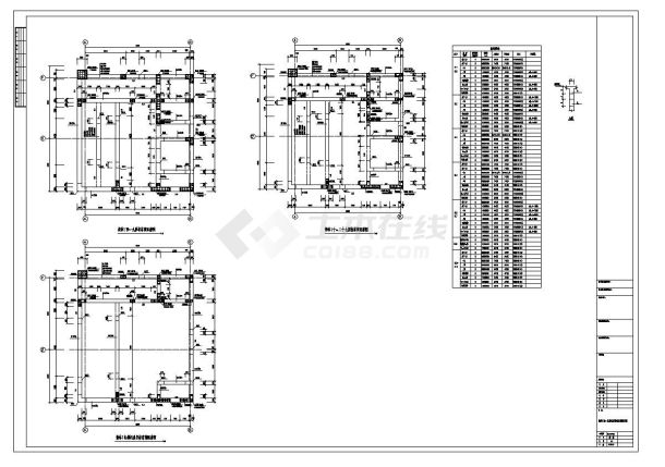 某高层核芯筒结构CAD平面设计图-图二
