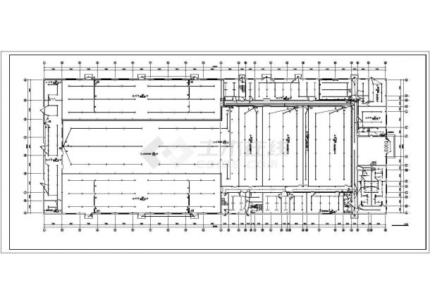 某研究中心试验钢结构厂房CAD详图-图二