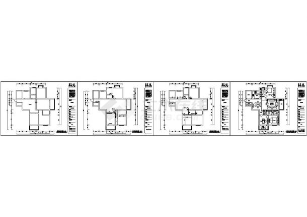 某住宅区3室2厅2卫CAD室内装修设计施工图-图二