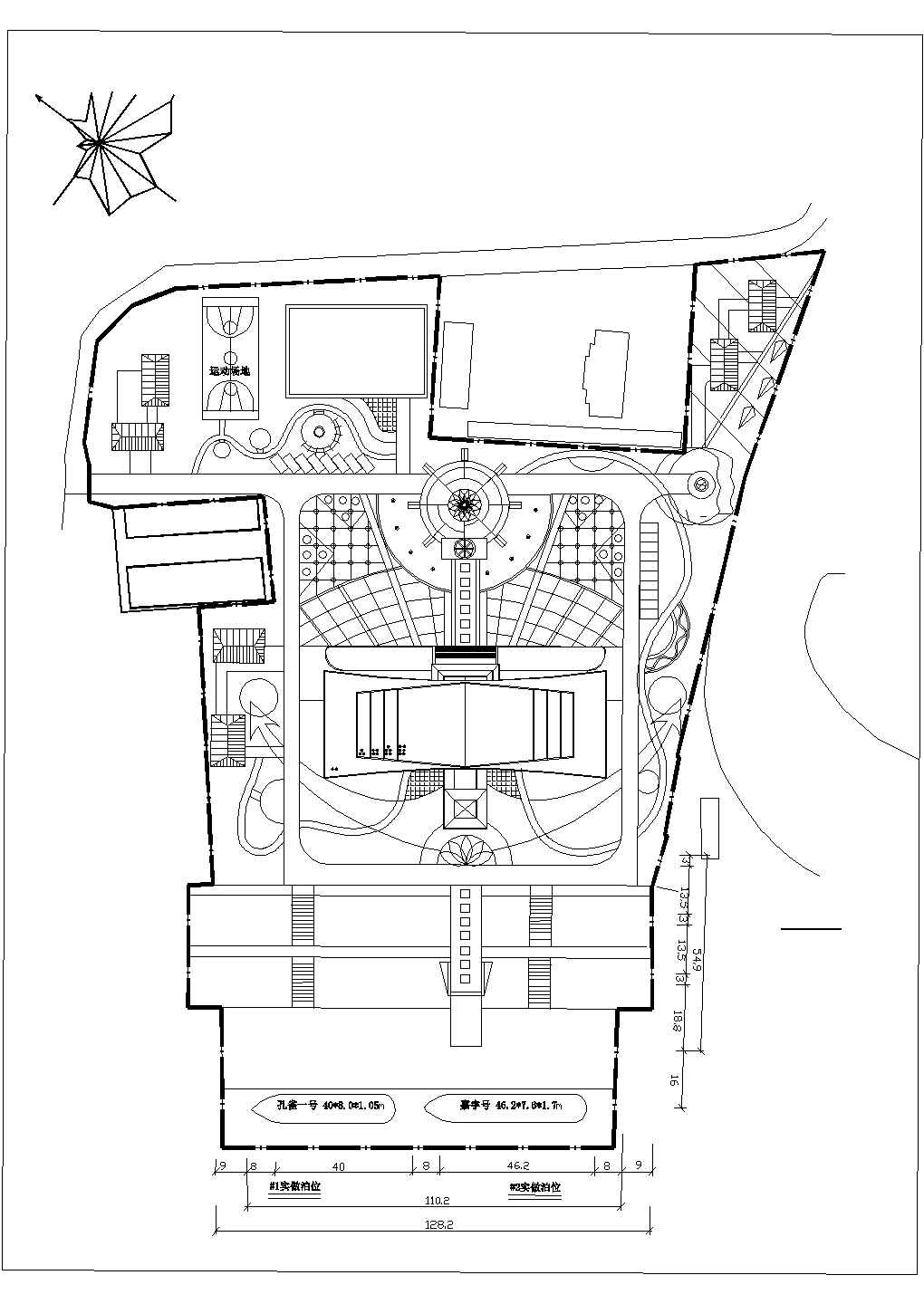 某港口训练基地CAD设计图