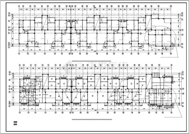 某地区市中心阁楼框架精装商业住宅楼建筑设计CAD资料-图一
