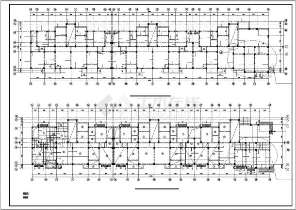 某地区市中心阁楼框架精装商业住宅楼建筑设计CAD资料-图二